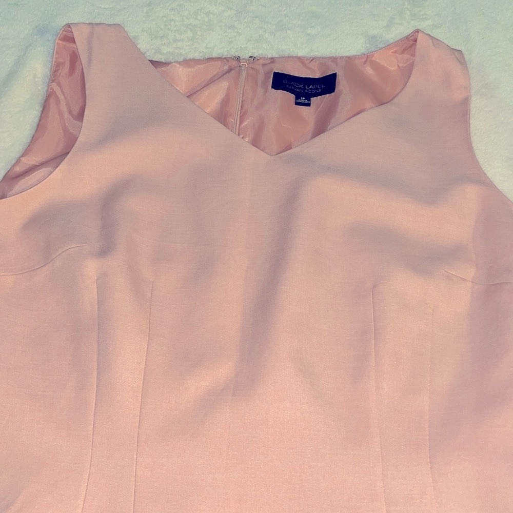 Black label by Evan picone peach pink career dress women’s size 16